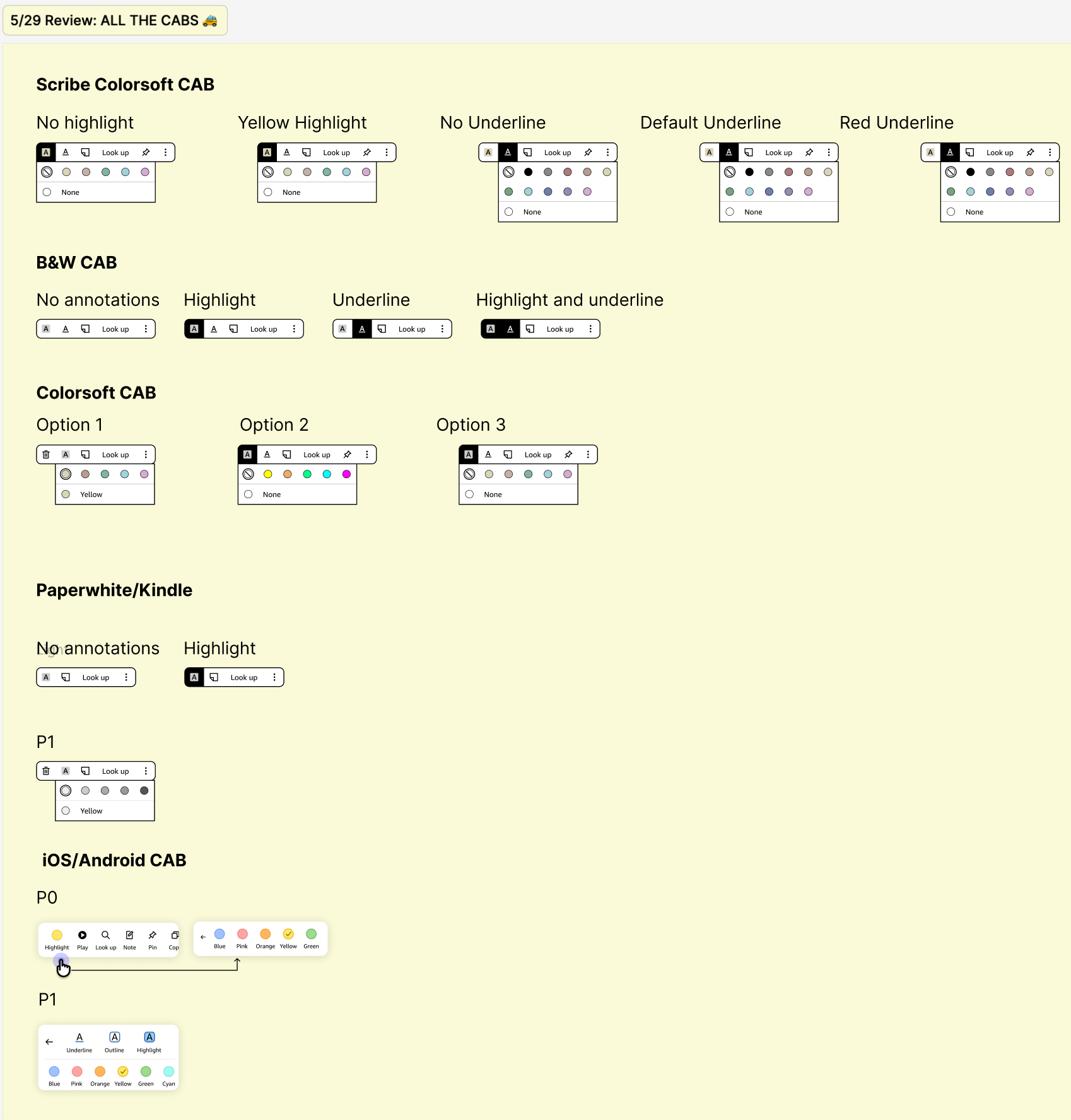 Cross-surface design